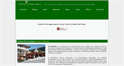 Desktop Screenshot of hotelparkoasi.it